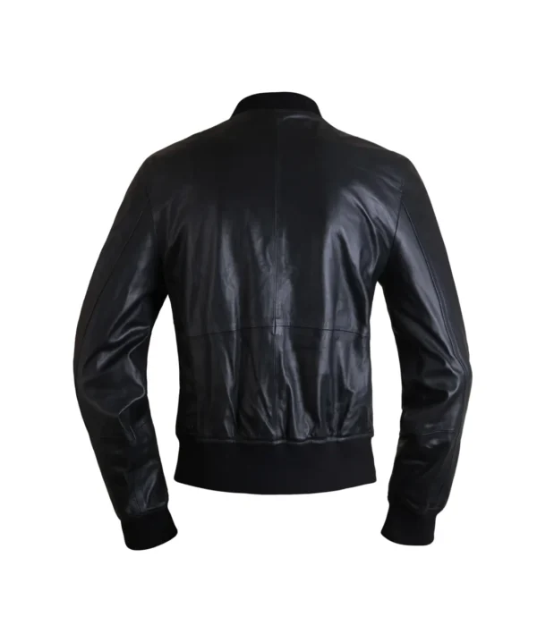 Black Mirage Leather Jacket - Image 2