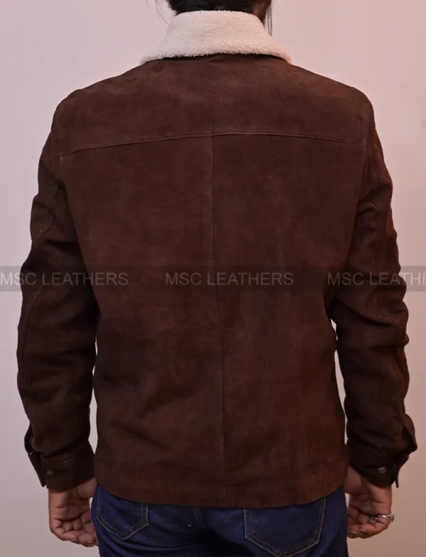 The Walking Dead Rick Grimes Suede Leather Jacket-bnwt Andrew Lincoln Season 6 - Image 2