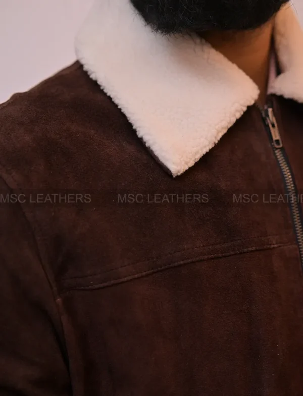 The Walking Dead Rick Grimes Suede Leather Jacket-bnwt Andrew Lincoln Season 6 - Image 4