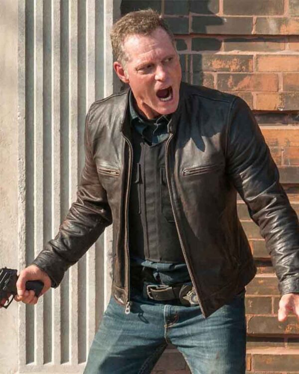 Chicago PD Hank Voight Brown Leather Jacket