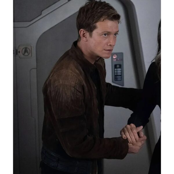 Jack Crusher Star Trek: Picard S03 Suede Leather Jacket - Image 2