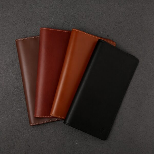 Elegant Cow Fine Grain Long Wallet