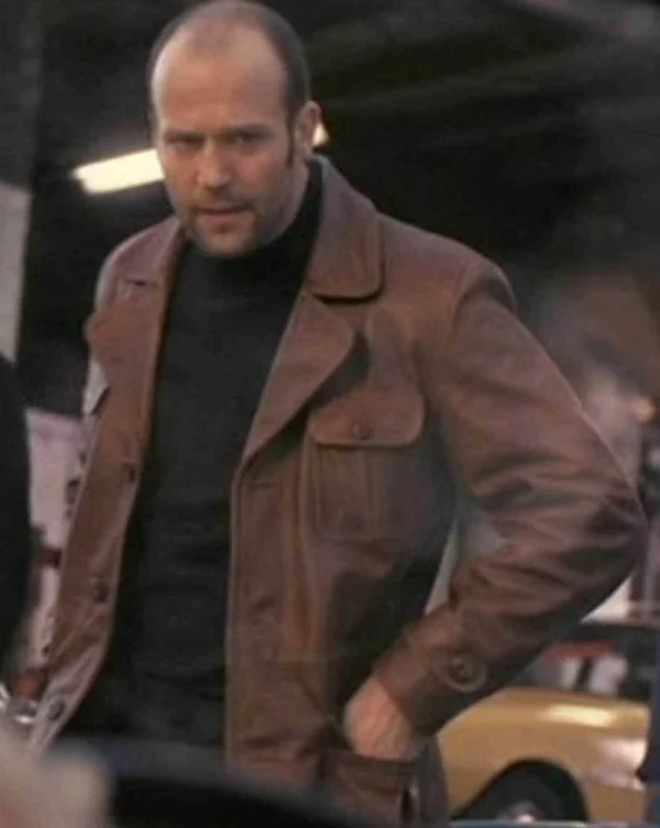 The Bank Job Jason Statham Brown Leather Jacket - Image 2