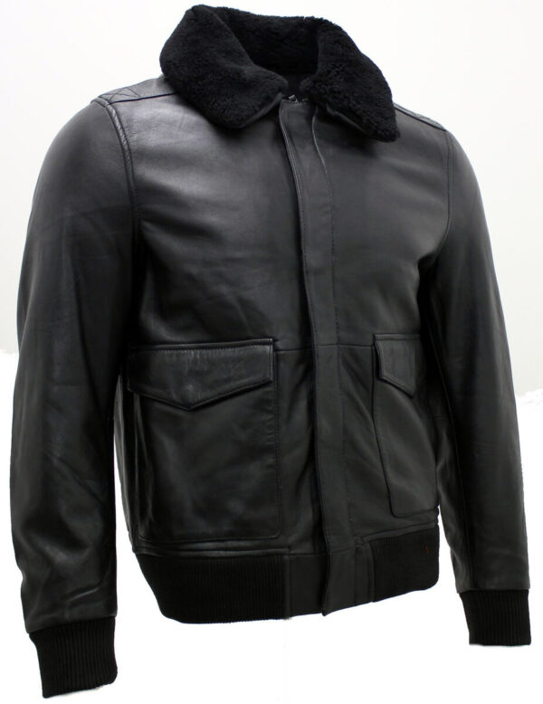Rapper Drake Bomber Style Leather Jacket - Image 2